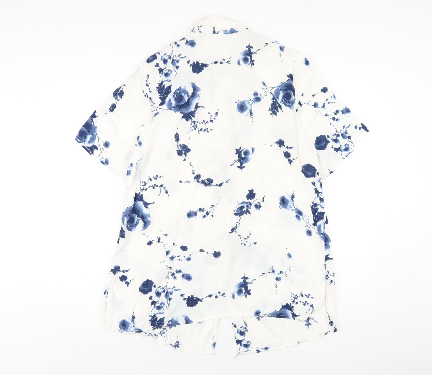 Womens UK Size 16 essence White Basic Button-Up