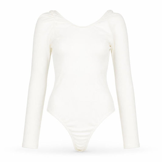 Womens UK Size 6 PRETTYLITTLETHING One-Piece Ivory Bodysuit