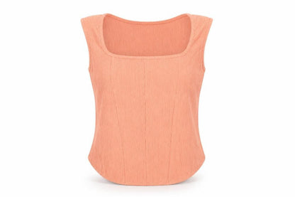 Womens UK Size 12 Boohoo Orange Basic T-Shirt