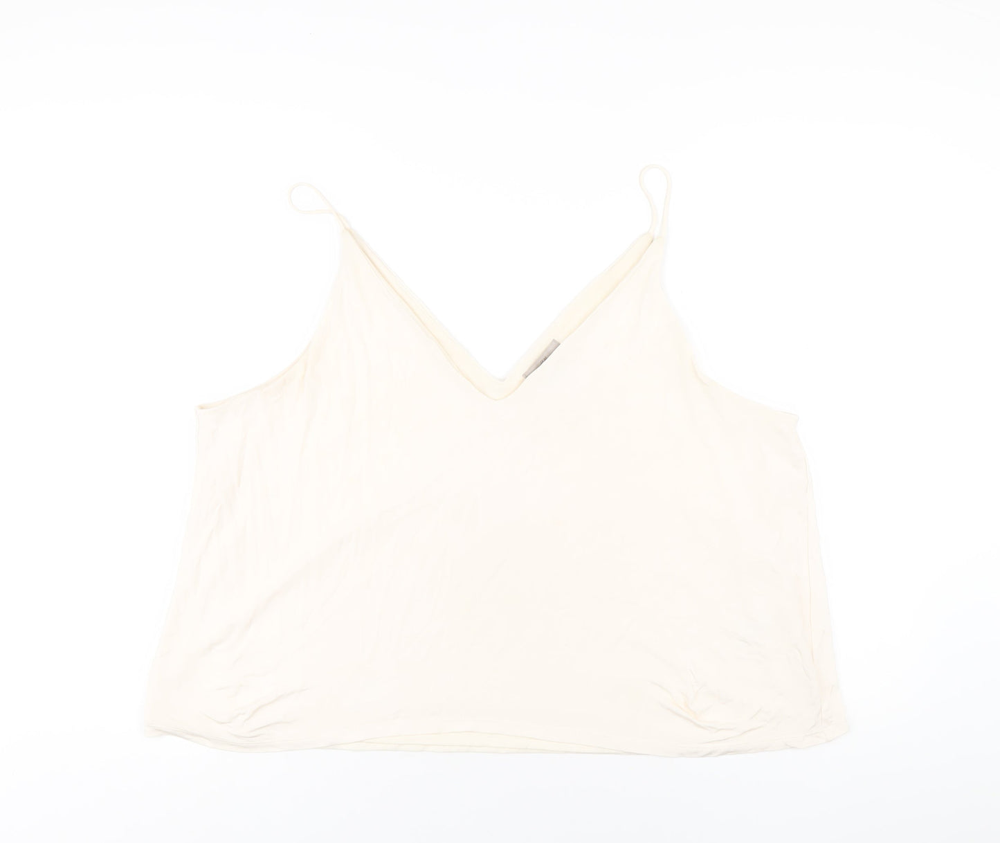 Womens UK Size XL H&M Ivory Camisole T-Shirt