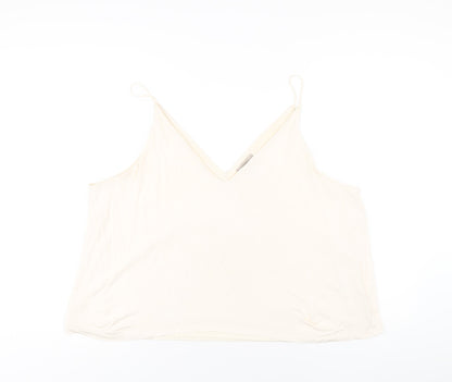 Womens UK Size XL H&M Ivory Camisole T-Shirt