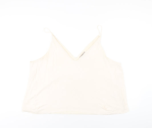 Womens UK Size XL H&M Ivory Camisole T-Shirt