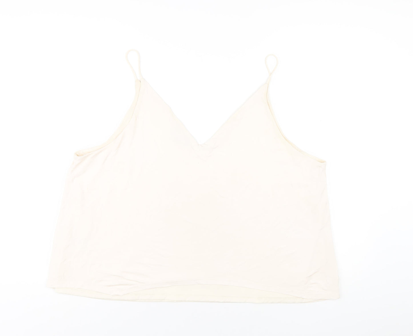 Womens UK Size XL H&M Ivory Camisole T-Shirt