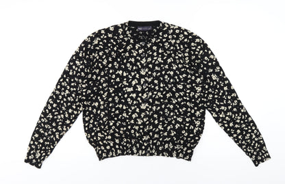 Womens UK Size 16 Marks and Spencer Black Cardigan Jumper