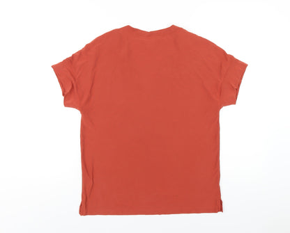 Womens UK Size 8 NEXT Orange Basic T-Shirt