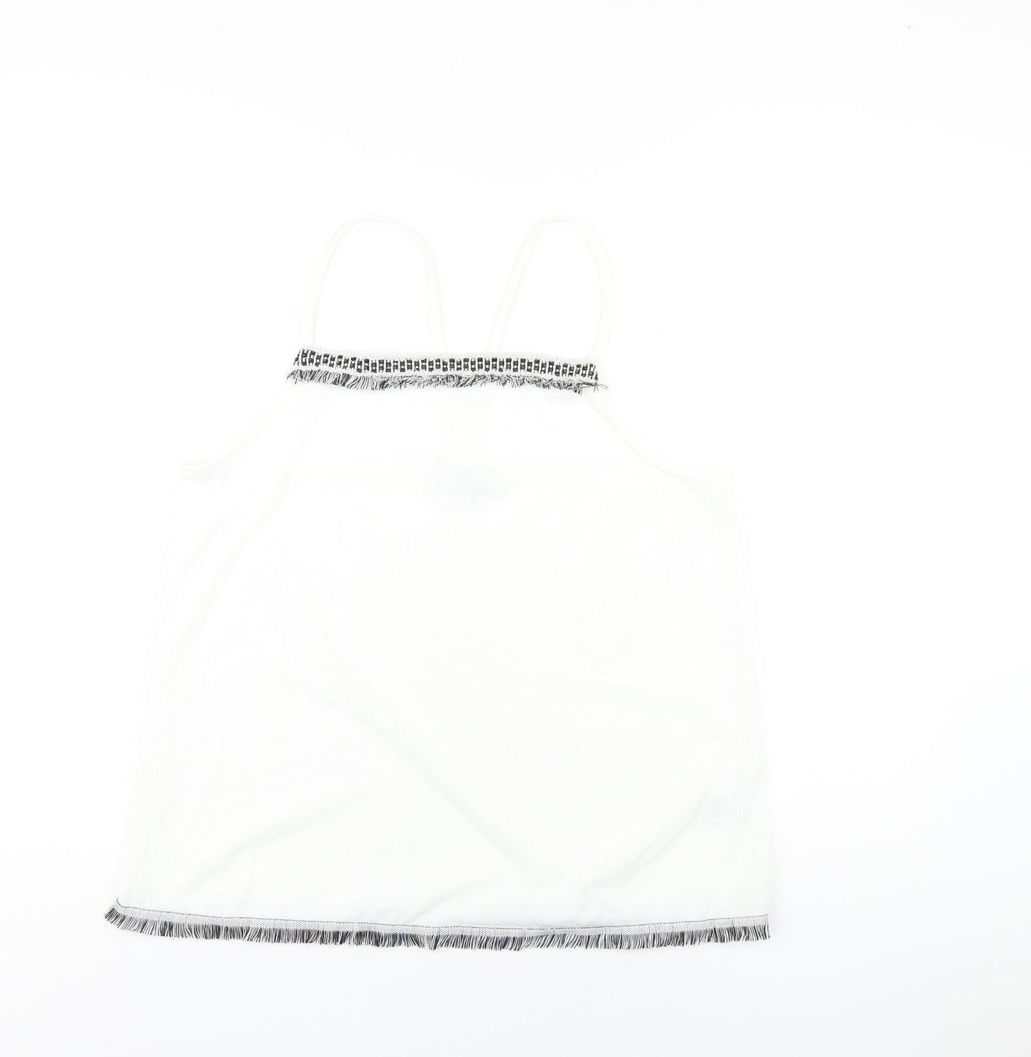 Womens UK Size 14 NEXT White Camisole T-Shirt