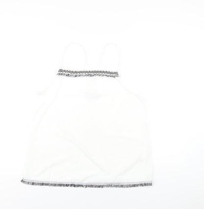 Womens UK Size 14 NEXT White Camisole T-Shirt