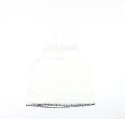 Womens UK Size 14 NEXT White Camisole T-Shirt