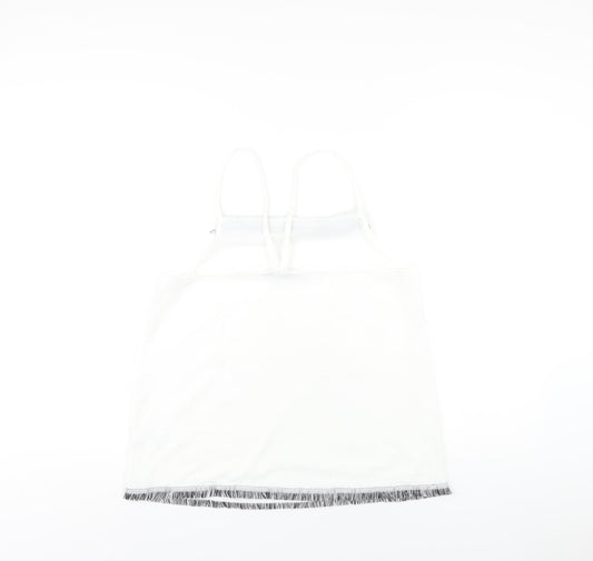 Womens UK Size 14 NEXT White Camisole T-Shirt