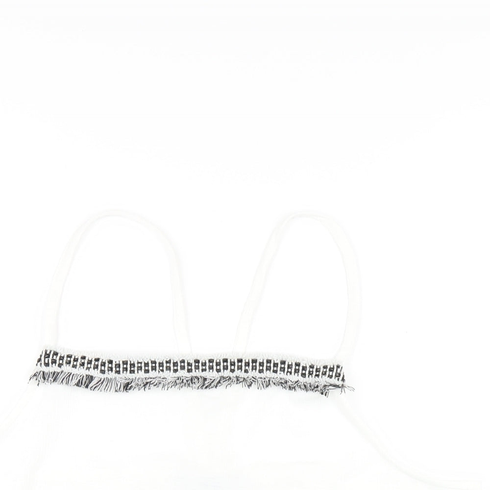 Womens UK Size 14 NEXT White Camisole T-Shirt