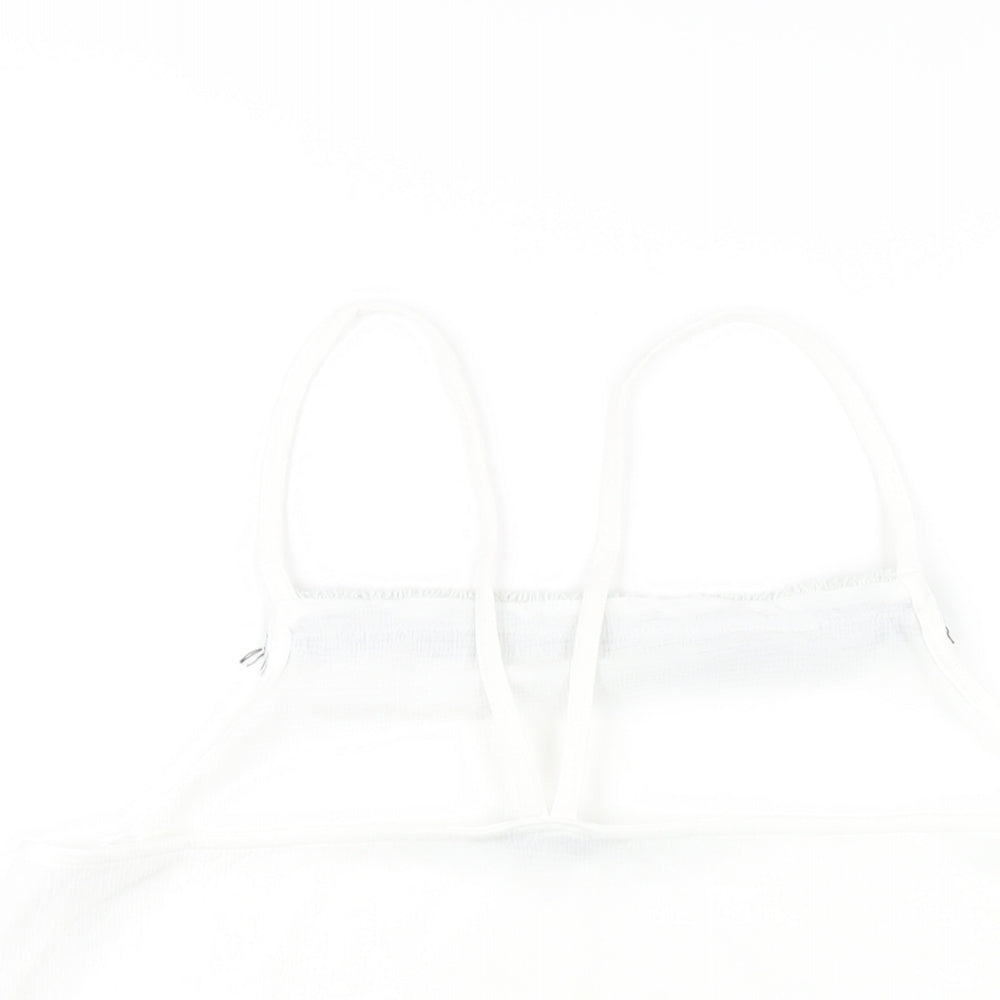 Womens UK Size 14 NEXT White Camisole T-Shirt