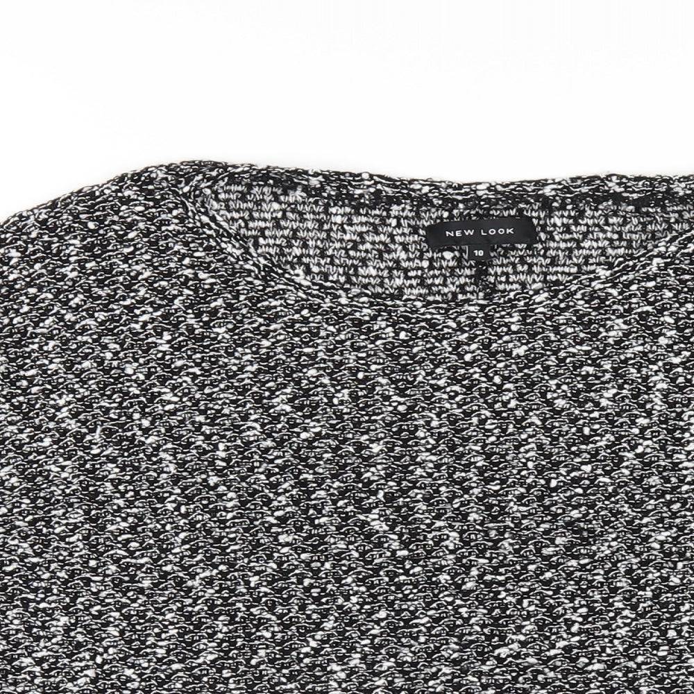 Womens UK Size 10 New Look Black Pullover Jumper
