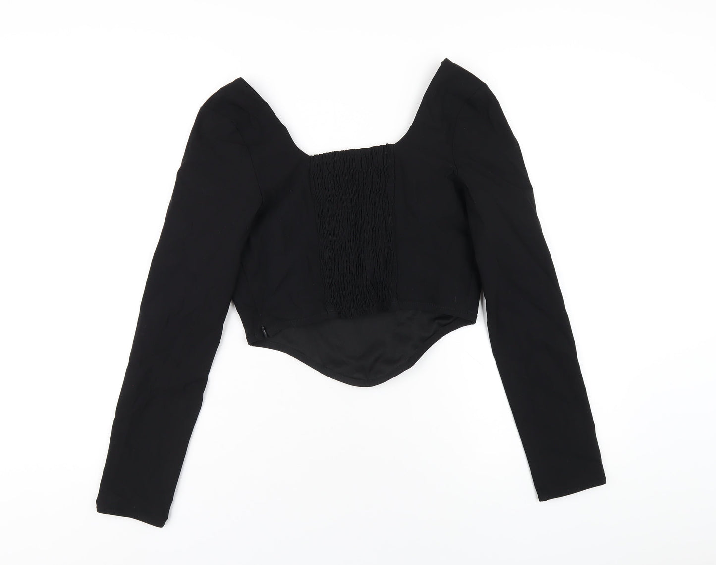 Womens UK Size 12 H&M Black Basic T-Shirt