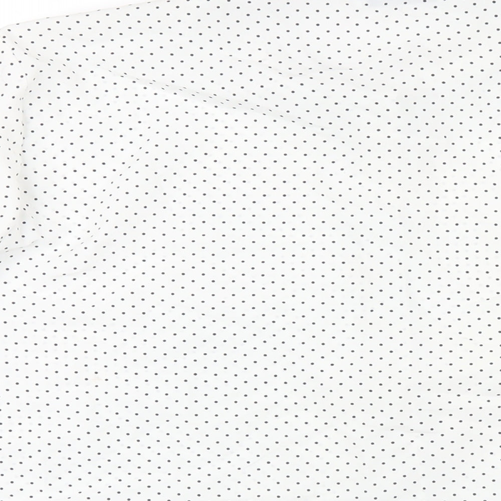 Womens UK Size 24 Classic White Basic Button-Up