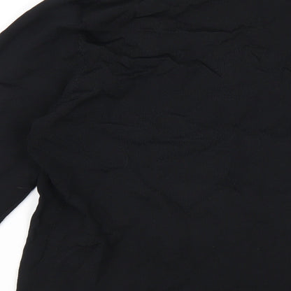 Womens UK Size 10 Alex & Co Black Basic T-Shirt