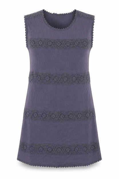 River Island Womens Blue Cotton A-Line Size 10 Round Neck Pullover