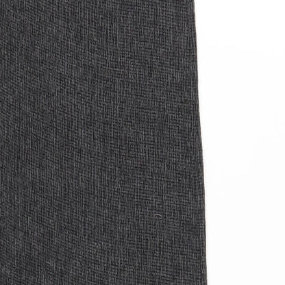 Topshop Womens Grey Polyester Bodycon Size 10 Sweetheart Pullover