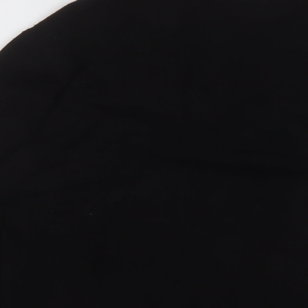 Fenix Trading Womens Black Round Neck Acrylic Pullover Jumper Size XL
