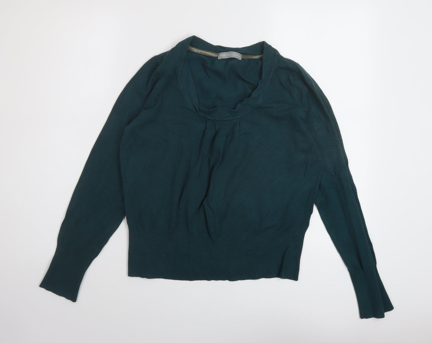 Womens UK Size 14 Marks and Spencer Green Pullover Jumper