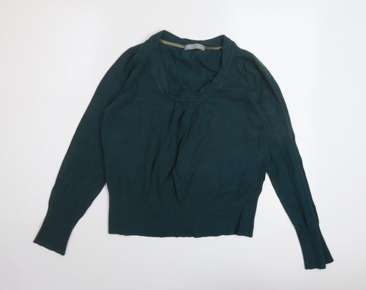 Womens UK Size 14 Marks and Spencer Green Pullover Jumper