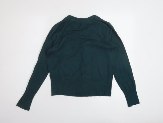 Womens UK Size 14 Marks and Spencer Green Pullover Jumper