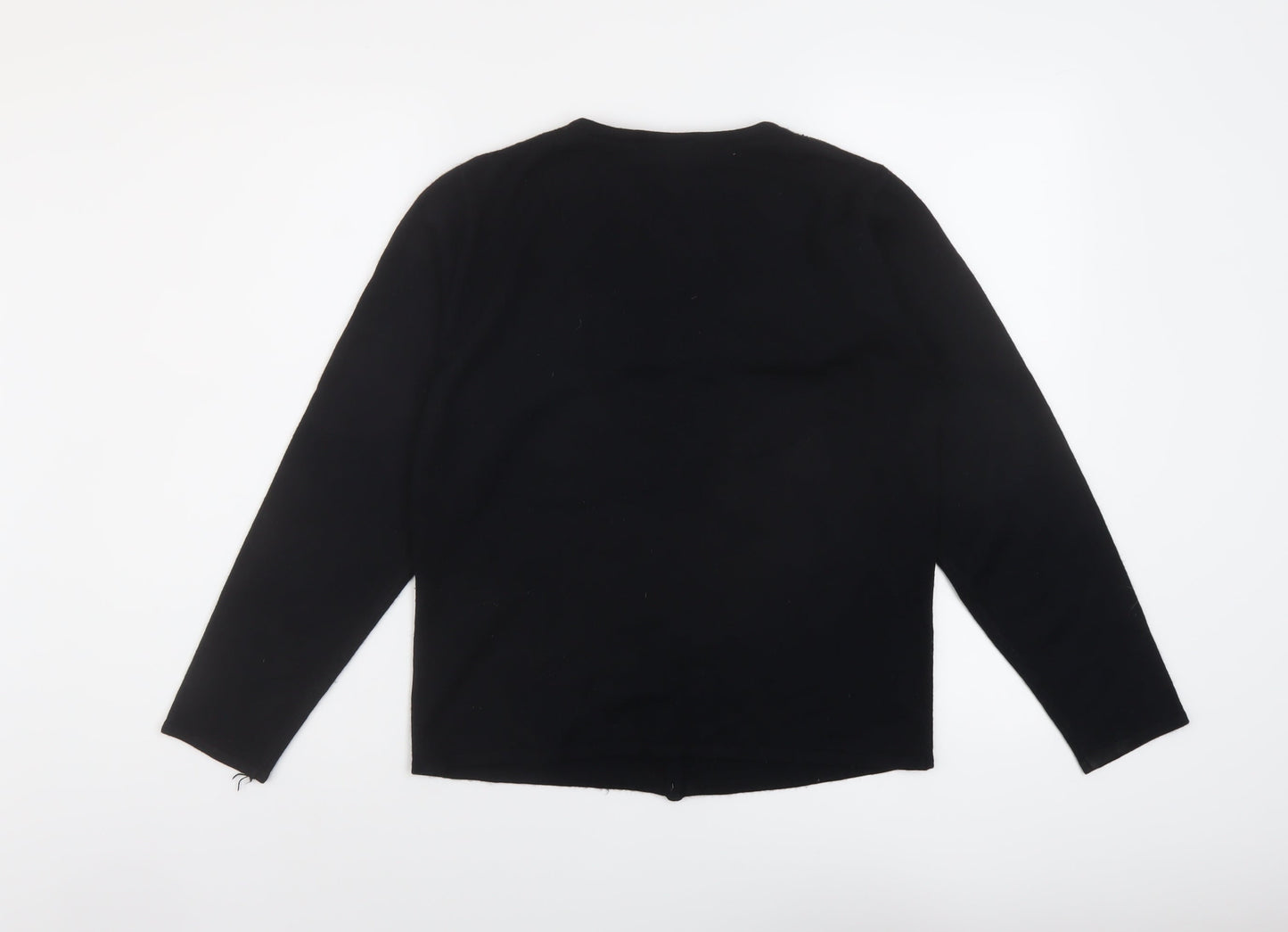 Womens UK Size S MACKAYS Black Cardigan Jumper