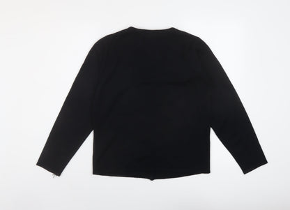 Womens UK Size S MACKAYS Black Cardigan Jumper