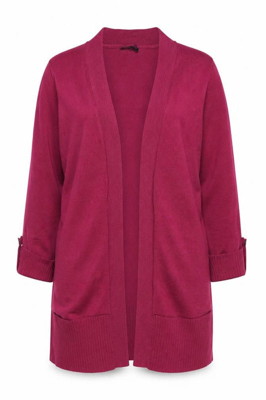 Womens UK Size 12 M&Co Purple Cardigan Jumper