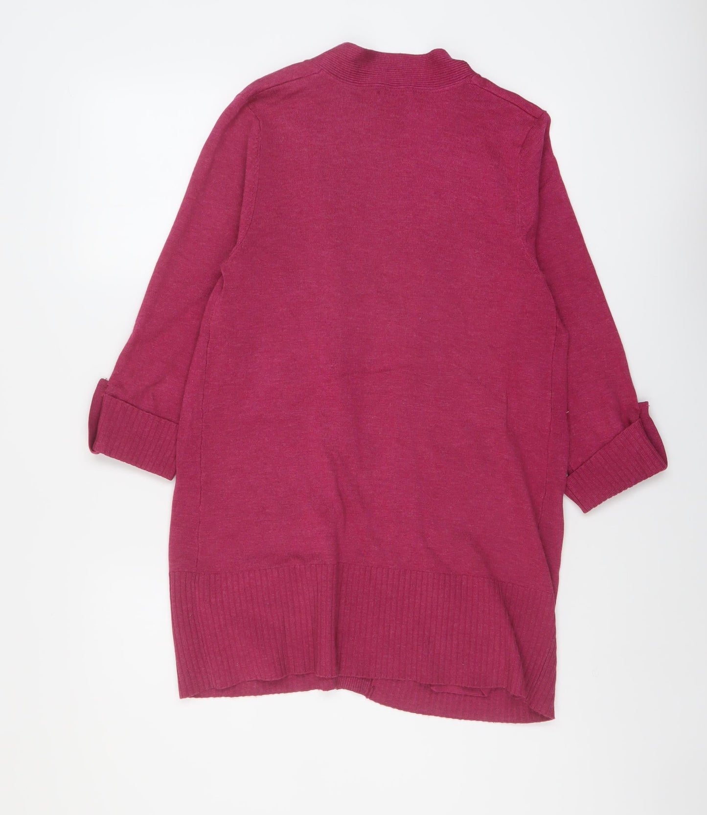 Womens UK Size 12 M&Co Purple Cardigan Jumper