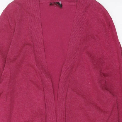 Womens UK Size 12 M&Co Purple Cardigan Jumper