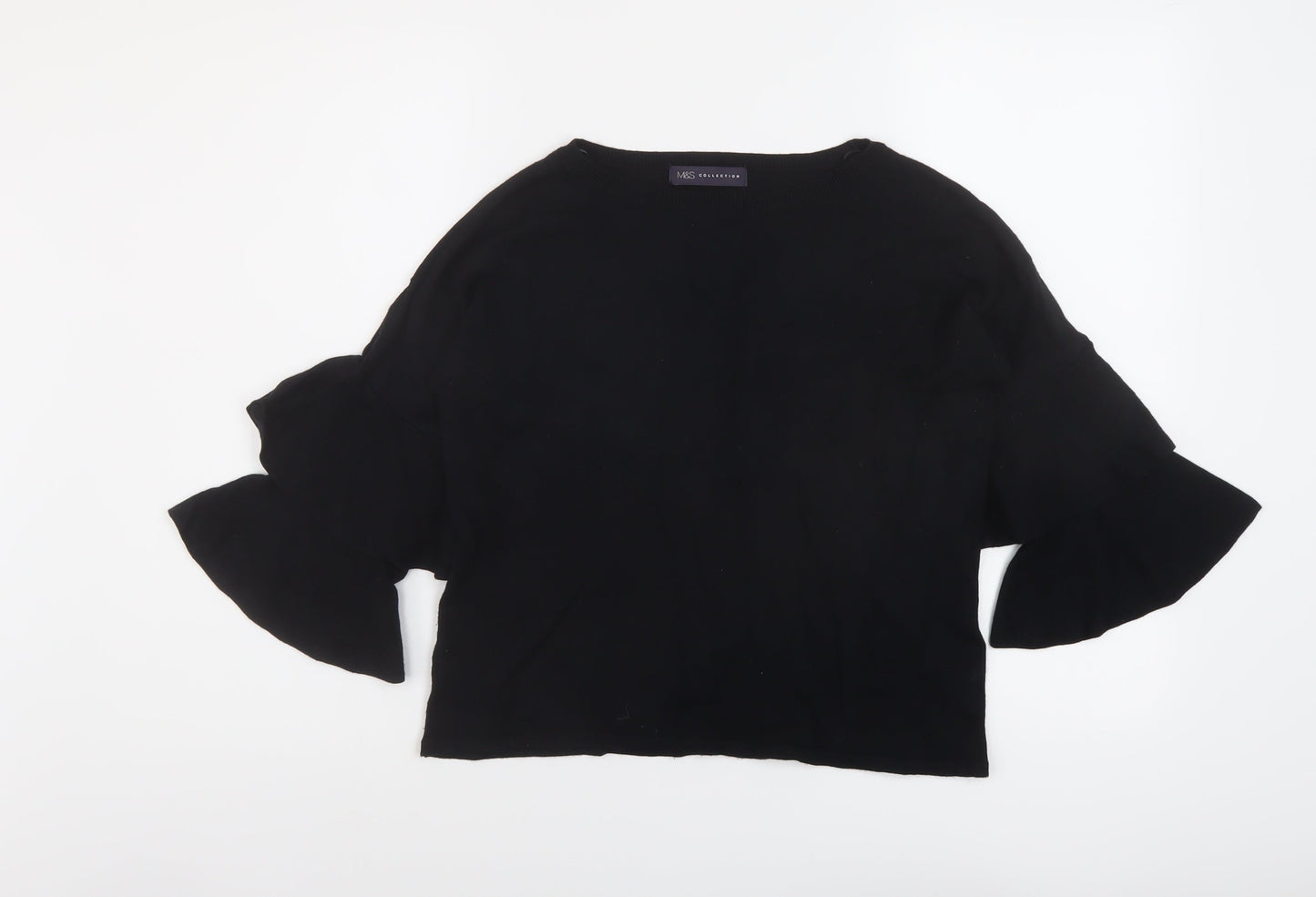 Womens UK Size 10 Marks and Spencer Black Pullover Jumper