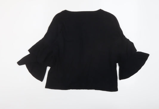 Womens UK Size 10 Marks and Spencer Black Pullover Jumper
