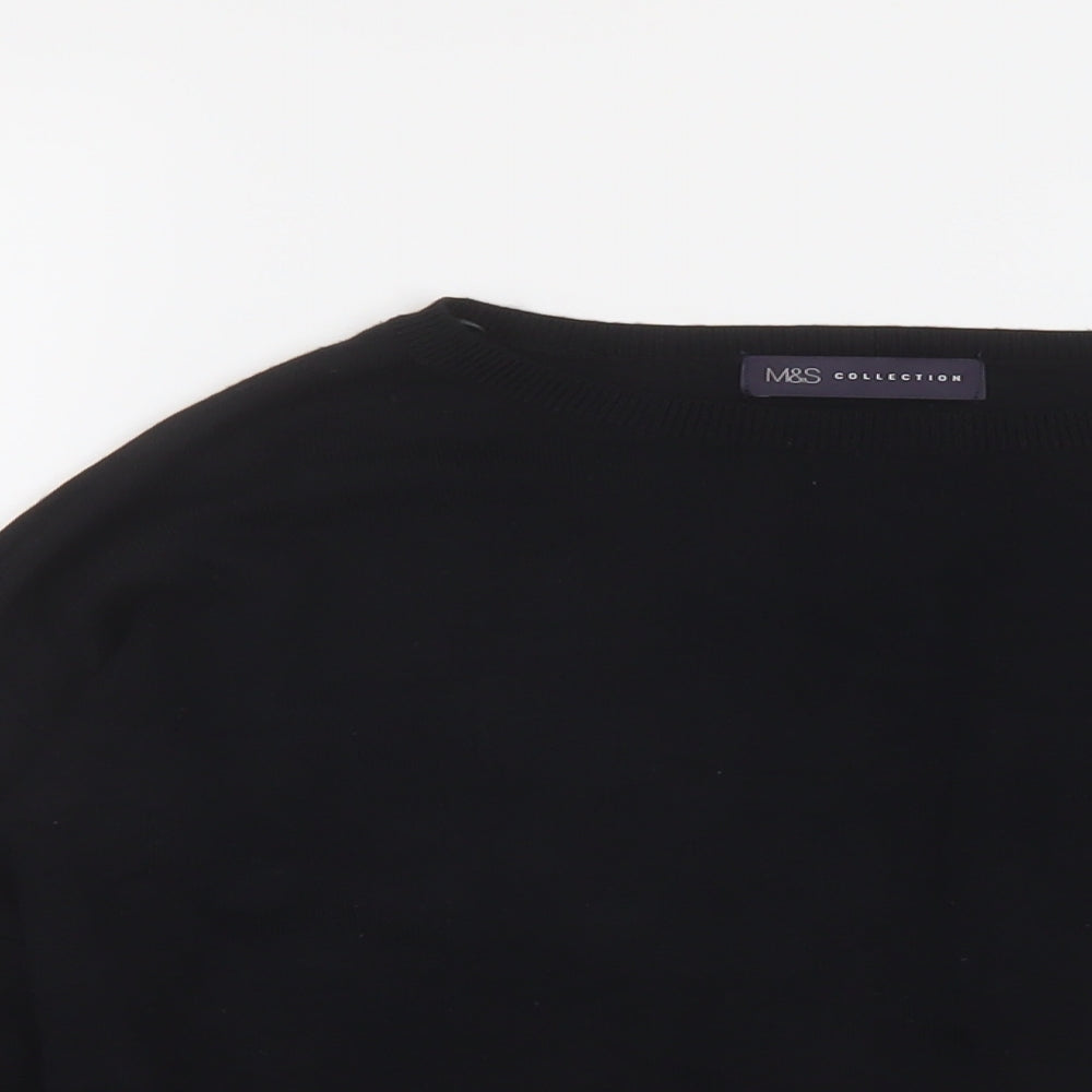 Womens UK Size 10 Marks and Spencer Black Pullover Jumper
