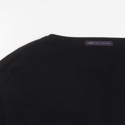 Womens UK Size 10 Marks and Spencer Black Pullover Jumper
