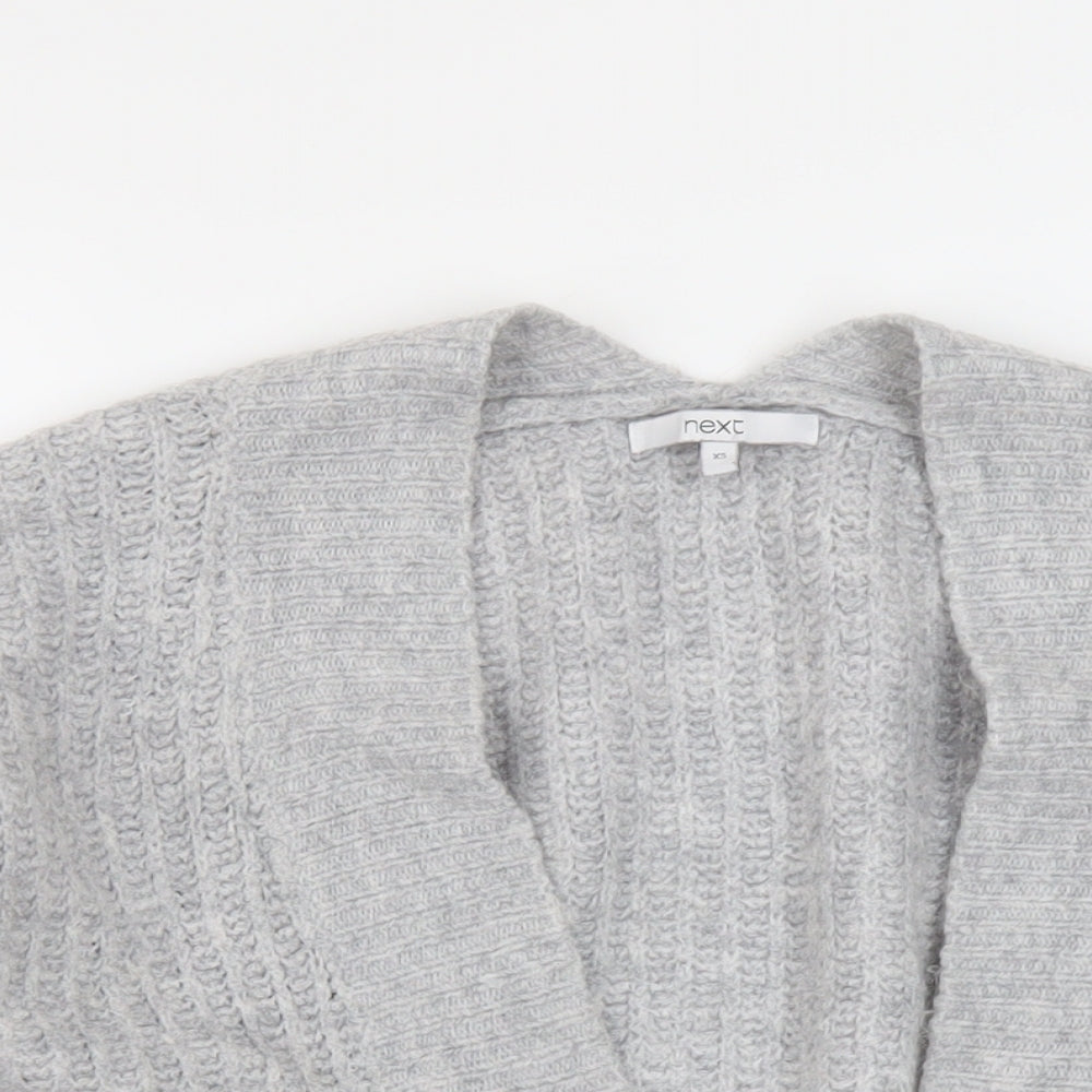 Womens UK Size XS NEXT Grey Cardigan Jumper