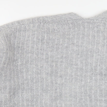 Womens UK Size XS NEXT Grey Cardigan Jumper