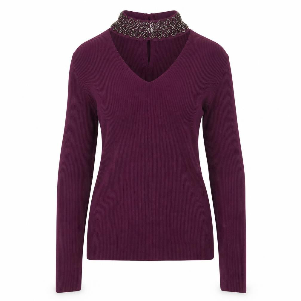 Womens UK Size XS Oasis Purple Pullover Jumper