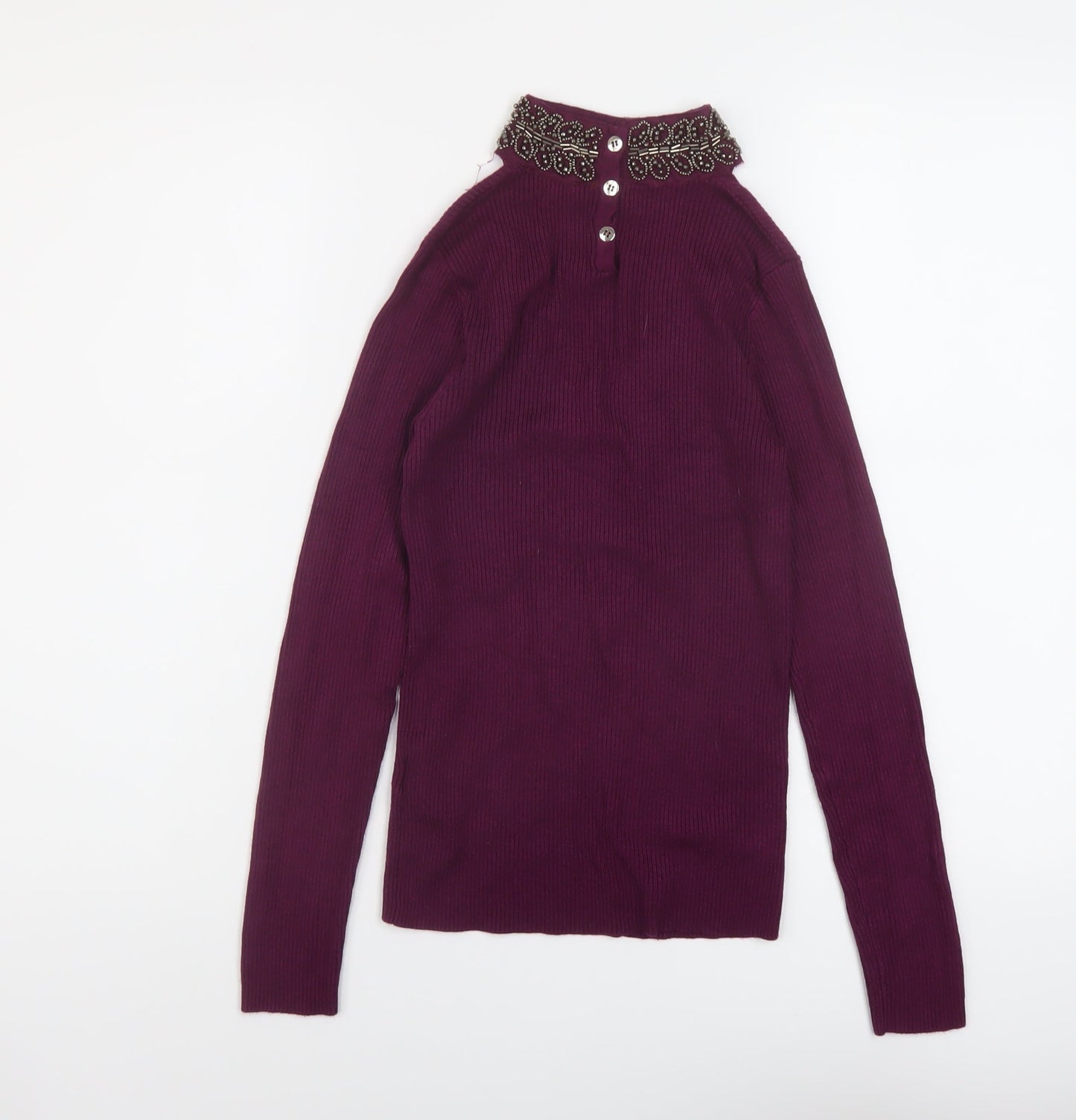 Womens UK Size XS Oasis Purple Pullover Jumper