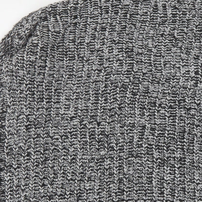 Womens UK Size M FOREVER 21 Black Cardigan Jumper