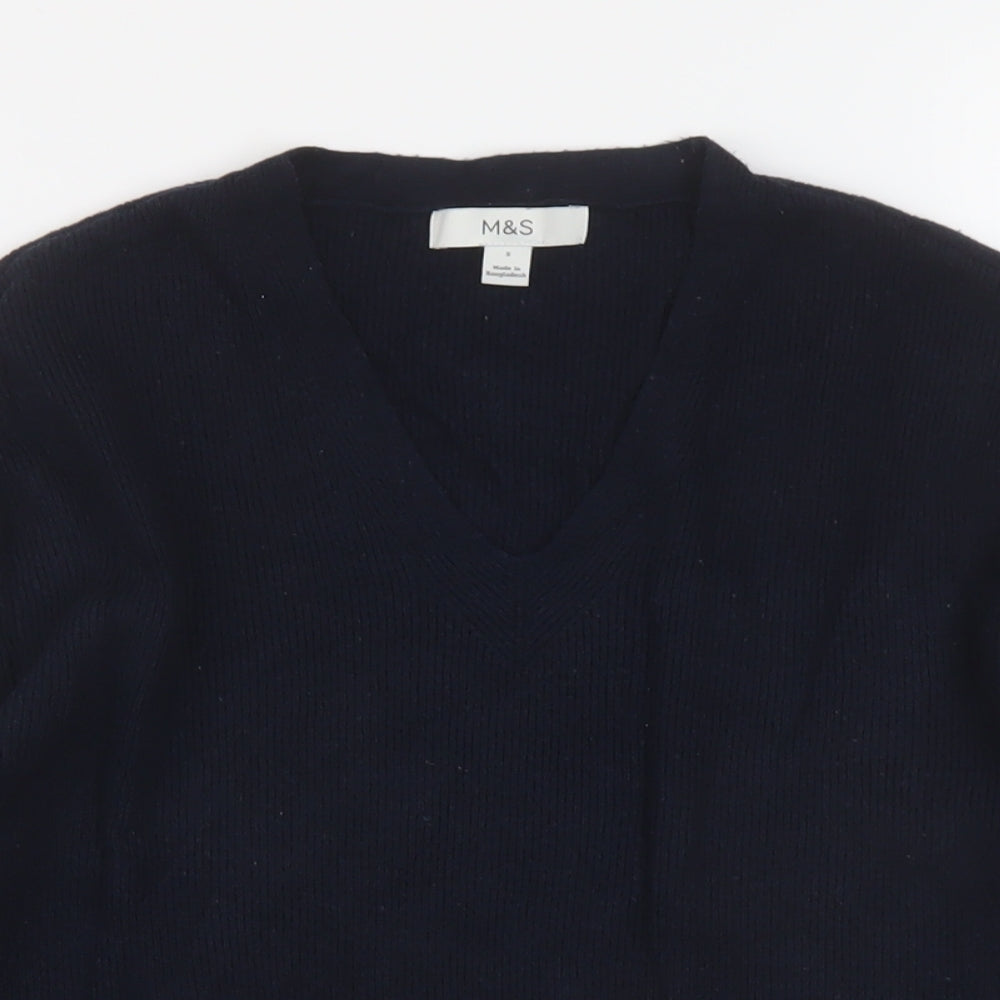 Womens UK Size S Marks and Spencer Blue Pullover Jumper