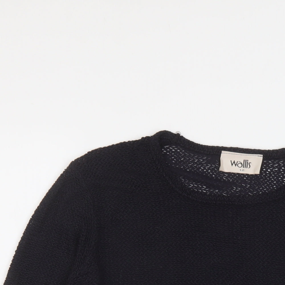 Womens UK Size 12 Wallis Blue Basic Blouse