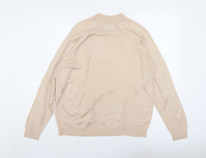 Womens UK Size 10 Debenhams Beige Pullover Jumper