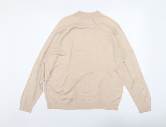 Womens UK Size 10 Debenhams Beige Pullover Jumper