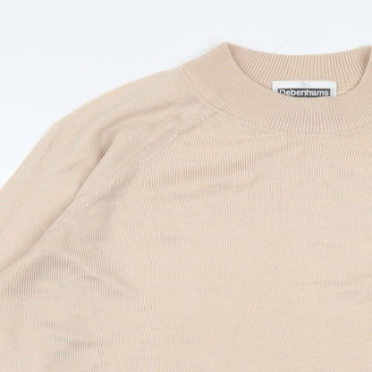 Womens UK Size 10 Debenhams Beige Pullover Jumper