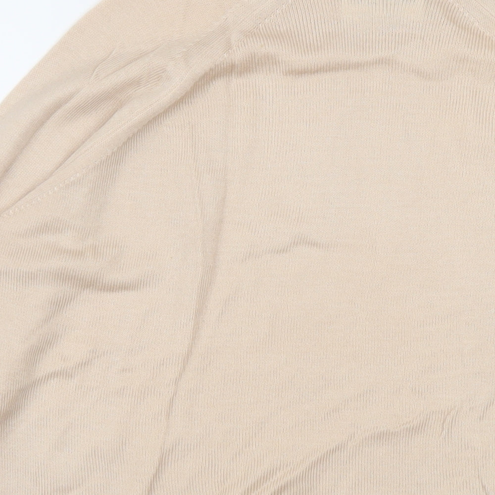 Womens UK Size 10 Debenhams Beige Pullover Jumper