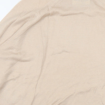 Womens UK Size 10 Debenhams Beige Pullover Jumper