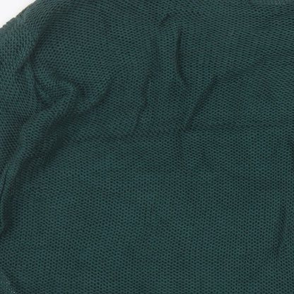 Womens UK Size M Cream Green Pullover Jumper