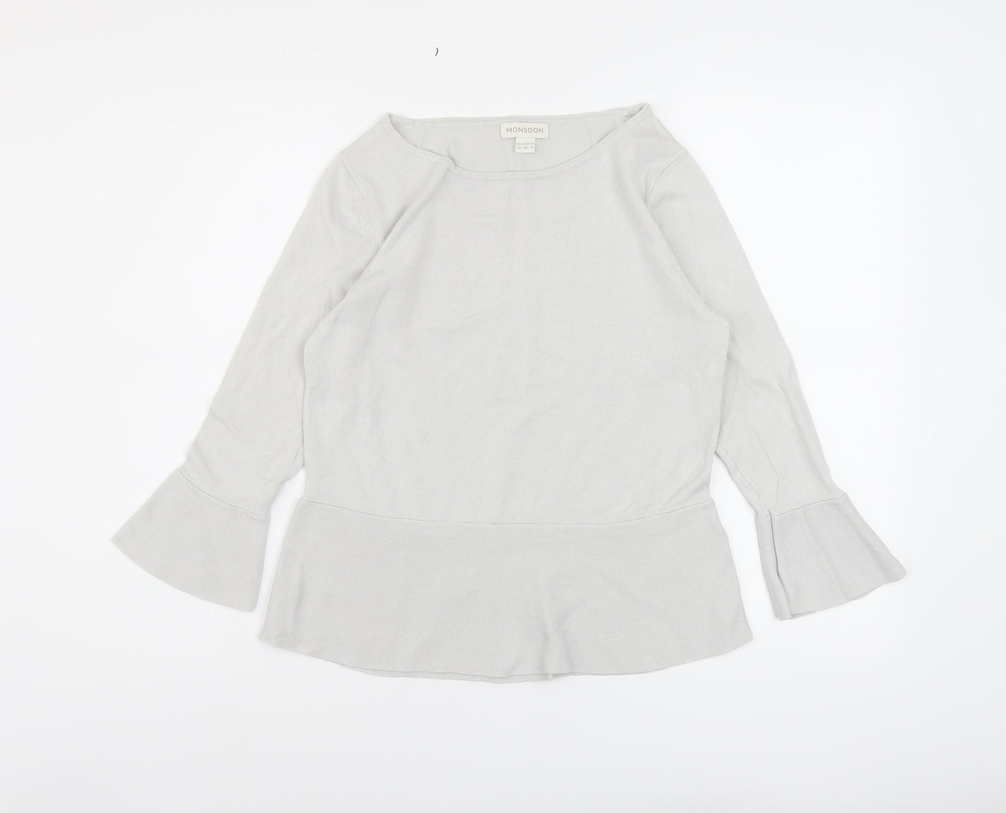 Womens UK Size 10 Monsoon Grey Pullover Jumper