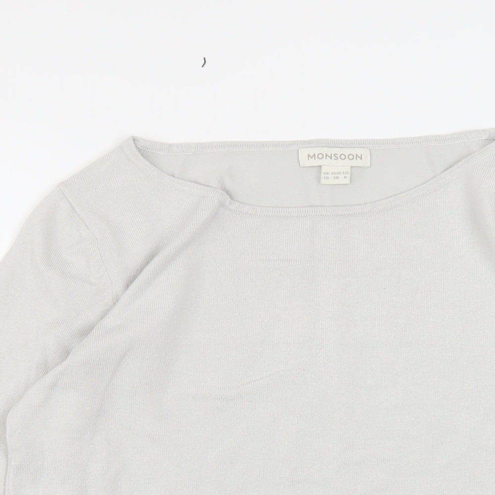 Womens UK Size 10 Monsoon Grey Pullover Jumper