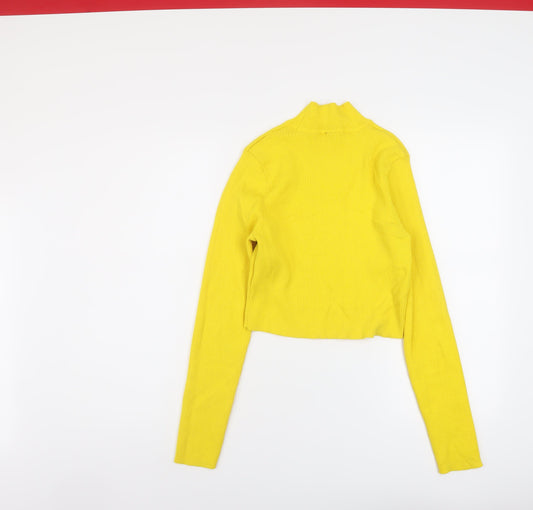 Womens UK Size M H&M Yellow Pullover Jumper